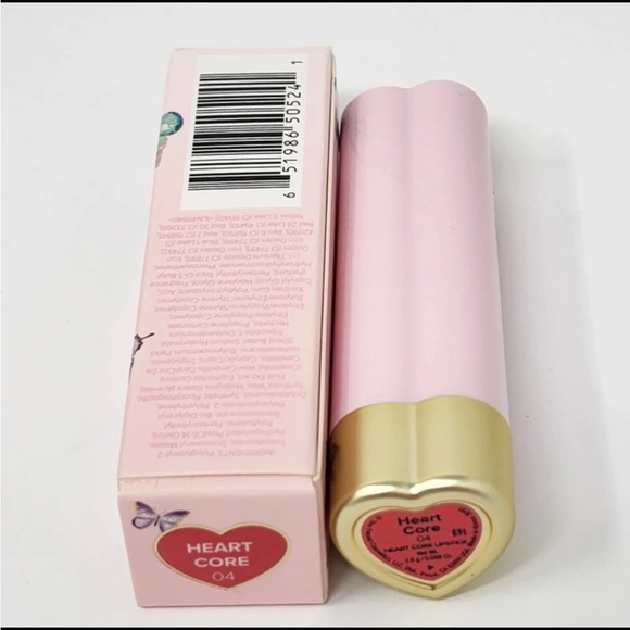 TOO FACED TOO FEMME HEART CORE LIPSTICK - Heart Core (cherry red) NIB - Picture 6 of 9